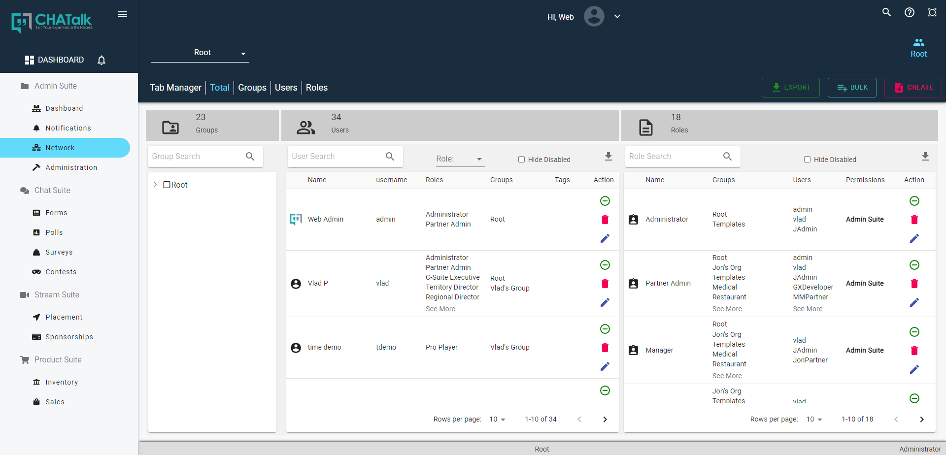 CHATalk service app